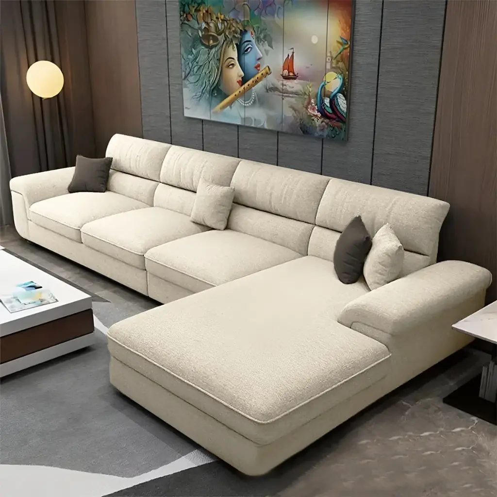 ركنه  خشب طبيعي  270x180x80x80 cm  خامه  كتان- اسفنج  33